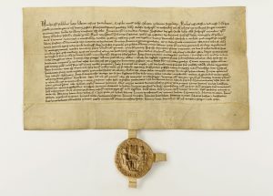 Kopie der Gründungsurkunde aus dem Jahr 1312 (im Besitz vom Staastarchiv Bremen).